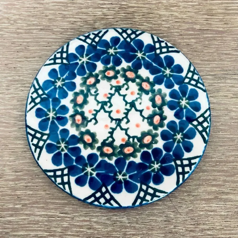 Boleslawiec Polish Pottery Ceramic Coaster Trivet